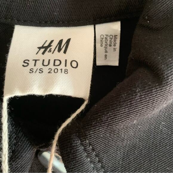 H&M Studio New Women’s Black Jumpsuit Flare Leg Limited Edition Size 2 - Picture 11 of 11